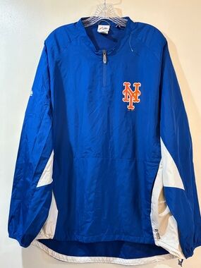 Majestic Cool Base New York Mets Training Windbreaker Men’s Sz Large